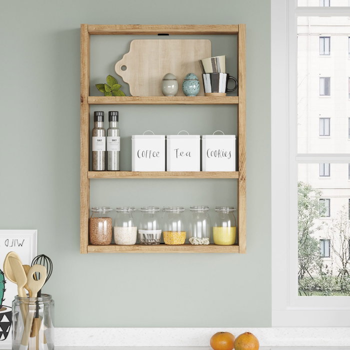 Hanah Home Pr1-A Estantería de Pared Pino Atlántico Hanah Home Pr1-A Estantería de Pared Pino Atlántico